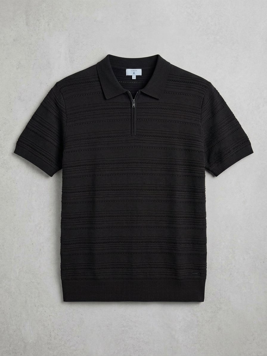 Old Money Zip Collar T-Shirt — photo 3