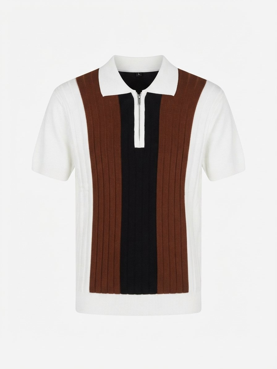 Multi-Color Old Money Zip Shirt — photo 3