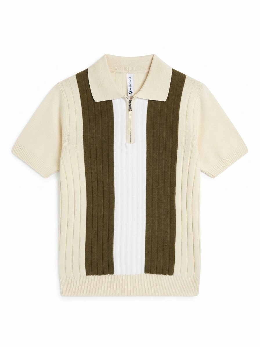 Multi-Color Old Money Zip Shirt — photo 6